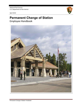 NPS Permanent Change of Station Employee Handbook