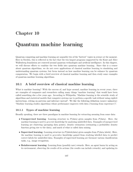 Quantum Machine Learning