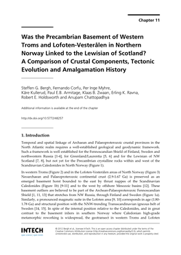 Was the Precambrian Basement of Western Troms and Lofoten