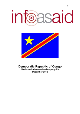 Democratic Republic of Congo Media and Telecoms Landscape Guide December 2012