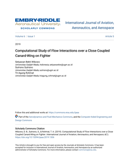 Computational Study of Flow Interactions Over a Close Coupled Canard-Wing on Fighter