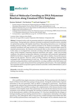 Effect of Molecular Crowding on DNA Polymerase Reactions Along