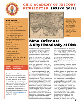 New Orleans: a City Historically at Risk