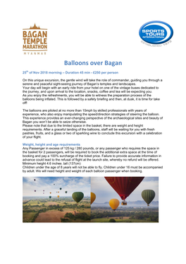 Balloons Over Bagan