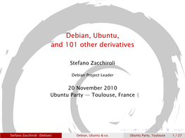 Debian, Ubuntu, and 101 Other Derivatives
