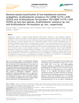 Genome-Based Classification of Two