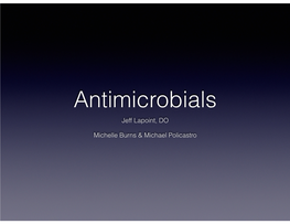 Antimicrobials Lapoint.Key