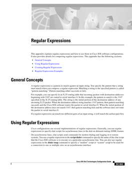 Regular Expressions