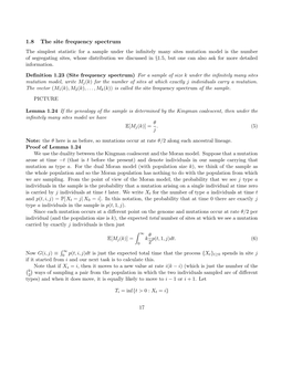 1.8 the Site Frequency Spectrum
