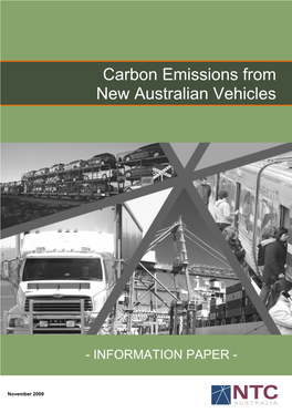 Carbon Emissions from New Australian Vehicles