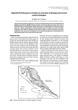 Tephritid Fruit Fly Pests in Croatia: an Overview of Damage and Current Control Strategies