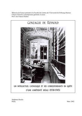 Gonzague De Reynold