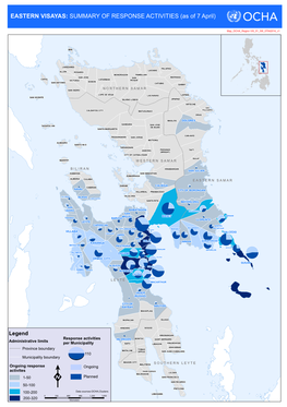 EASTERN VISAYAS: SUMMARY of RESPONSE ACTIVITIES (As of 7 April)