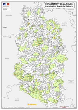 Voir La Carte Des Emplacements Des Défibrillateurs En Meuse