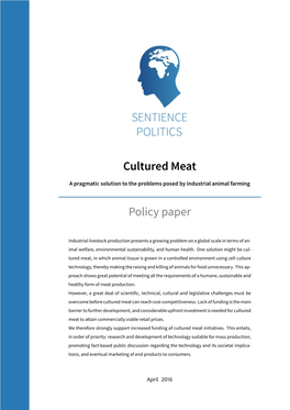 Cultured Meat Policy Paper