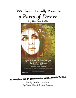 CSS Theatre Proudly Presents: 9 Parts of Desire by Heather Raffo