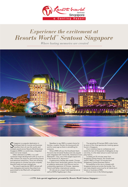 TTG Asia Special Supplement by Resorts World Sentosa Singapore