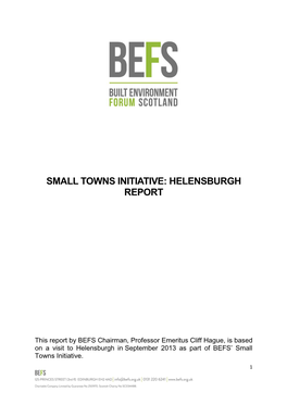 Helensburgh Report