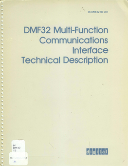 DMF32 Multi-Function Communications . Interface