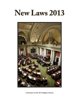 Minnesota House of Representatives 2013 New Laws