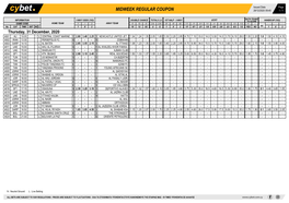 Midweek Regular Coupon 28/12/2020 09:45 1 / 1