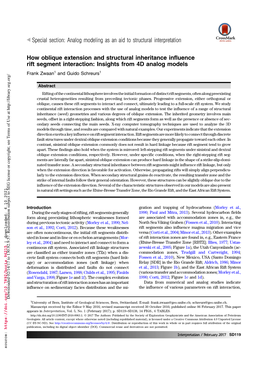 How Oblique Extension and Structural Inheritance Influence Rift Segment