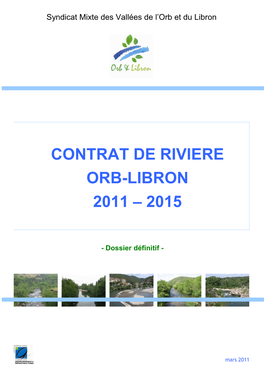 Dossier Définitif Du Contrat De Rivière Orb Et Libron 2011-2015