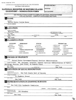 National Register of Historic Places Inventory -- Nomination Form