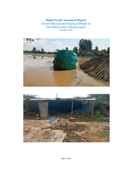 Rapid Needs Assesment Report Flood-Affected and Displaced People in East Shewa Zone, Oromia Region October 2020