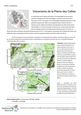 Volcanisme De La Plaine Des Cafres