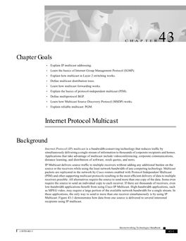 Internet Protocol Multicast