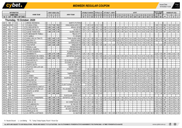 Midweek Regular Coupon 15/10/2020 10:38 1 / 2