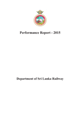 Performance Report - 2015