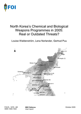 North Korea´S Chemical and Biological