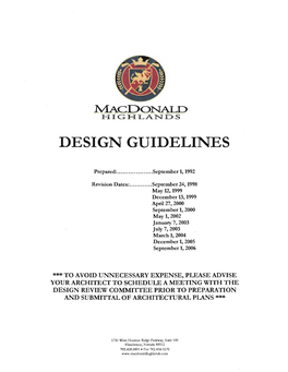 Design Guidelines