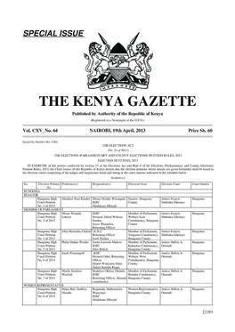 The Kenya Gazette