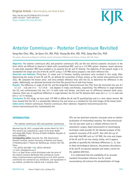 Anterior Commissure