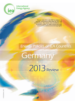 Energy Policies of IEA Countries Germany