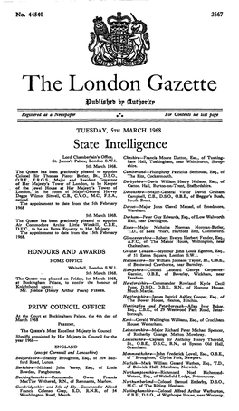 The London Gazette by &Utf)Otttp