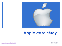 Apple Case Study