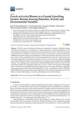 Pseudo-Nitzschia Blooms in a Coastal Upwelling System: Remote Sensing Detection, Toxicity and Environmental Variables