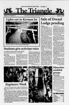 Lights out in Korman Lot Sale of Drexel Engineers Week