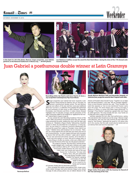 Juan Gabriel a Posthumous Double Winner at Latin Grammys