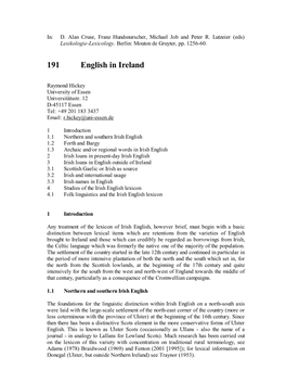 191 English in Ireland