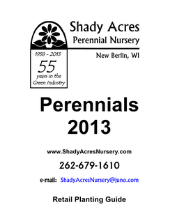 Perennials 2013