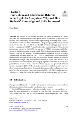 Curriculum and Educational Reforms in Portugal: an Analysis on Why and How Students' Knowledge and Skills Improved