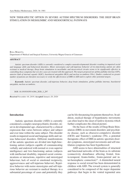 The Deep Brain Stimulation in Mesolimbic and Mesocortical Pathways