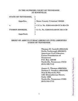 Document Received by the TN Supreme Court