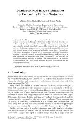 Omnidirectional Image Stabilization by Computing Camera Trajectory