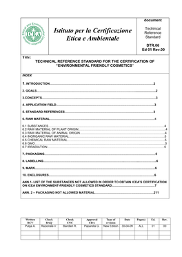 DTR06 Standard for Environmental Friendly Cosmetics Ed01 Fabian